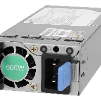 NETGEAR Modular Power Supply Unit da 600W. I moduli PSU possono essere utilizzati per fornire un budget PoE aggiuntivo e/o una ridondanza di alimentazione N+1 a determinati switch completamente gestiti da NETGEAR AV. Per i requisiti di alimentazione, cons