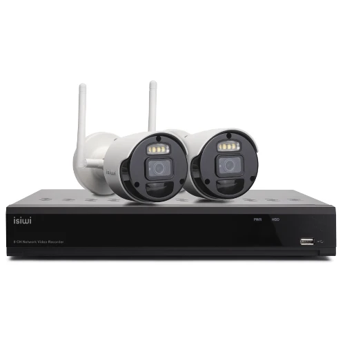 Kit Wireless NVR 8 Canali + 2 Telecamere IP 1080P