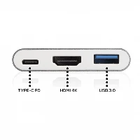 ADATTATORE TYPE-C 3IN1 1HDMI 1USB 3.0 1PD