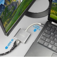 ADATTATORE TYPE-C 3IN1 1HDMI 1USB 3.0 1PD