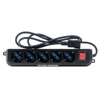 MULTIPRESA BIPASSO 5 POSTI PER UPS IEC14 + ON OFF