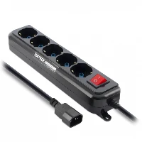 MULTIPRESA BIPASSO 5 POSTI PER UPS IEC14 + ON OFF