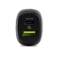 CARICATORE DA AUTO CON USB (18W) E TYPE C (27W)