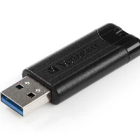 VERBATIM USB DRIVE 3.0 256GB PINSTRIPE BLACK