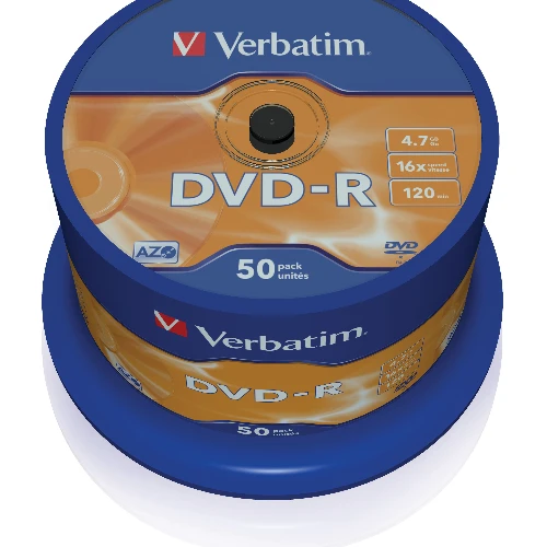 DVD-R AZO 4.7GB 16X MATT SILVER SURFACE (50 PACK)