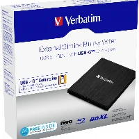 VERBATIM MASTERIZZATORE BLU-RAY EXT USB 3.1 + SW