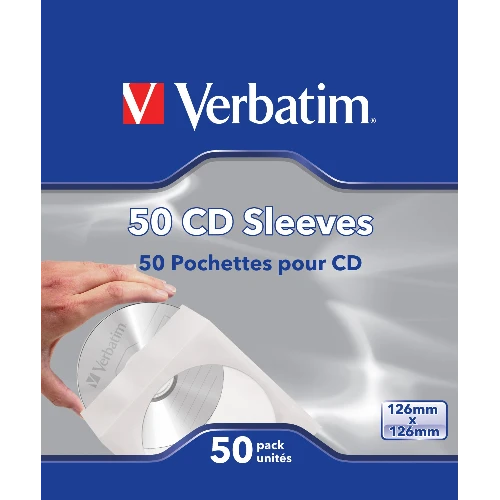 VERBATIM CUSTODIE CARTA CD-DVD 50 PACK