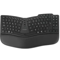 Kensington Pro Fit Ergo KB675 EQ TKL, Tenkeyless (80 - 87%), Wired & Wireless, USB + RF Wireless + Bluetooth, Membrane, QWERTY, Black