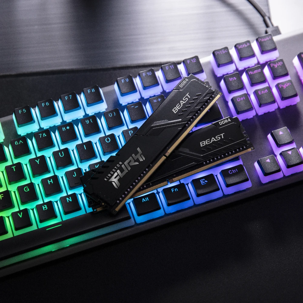 Kingston FURY DDR4 2666MHz 16GB ×4=64GB Kingston DDR4 16GB(1x16GB,not 4) KF426C16BBK4/64 FURY Beast