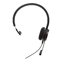 Jabra Evolve 30 II MS Mono - Cuffie con microfono - on-ear - cablato - jack 3,5 mm, USB-C - Certificato per Skype for Business