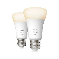 Philips Hue White A60  E27 smart bulb  1100 (2-pack), Smart bulb, White, Bluetooth/Zigbee, LED, E27, Warm white