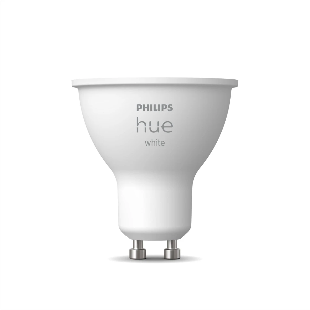 Philips Hue White GU10 - smart spotlight, Smart bulb, White, Bluetooth/Zigbee, Integrated LED, GU10, Warm white