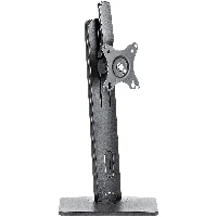 StarTech.com Free Standing Single Monitor Mount, Height Adjustable Monitor Stand, For VESA Mount Displays up to 32 (15lb/7kg), Ergonomic Monitor Stand for Desk, Tilt/Swivel/Rotate, Black - Universal Monitor Stand - Supporto - braccio regolabile - per Mon