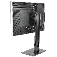 StarTech.com Free Standing Single Monitor Mount, Height Adjustable Monitor Stand, For VESA Mount Displays up to 32 (15lb/7kg), Ergonomic Monitor Stand for Desk, Tilt/Swivel/Rotate, Black - Universal Monitor Stand - Supporto - braccio regolabile - per Mon