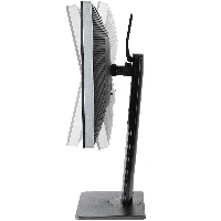 StarTech.com Free Standing Single Monitor Mount, Height Adjustable Monitor Stand, For VESA Mount Displays up to 32 (15lb/7kg), Ergonomic Monitor Stand for Desk, Tilt/Swivel/Rotate, Black - Universal Monitor Stand - Supporto - braccio regolabile - per Mon