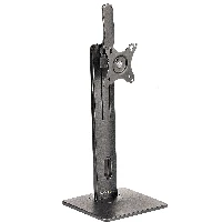 StarTech.com Free Standing Single Monitor Mount, Height Adjustable Monitor Stand, For VESA Mount Displays up to 32 (15lb/7kg), Ergonomic Monitor Stand for Desk, Tilt/Swivel/Rotate, Black - Universal Monitor Stand - Supporto - braccio regolabile - per Mon