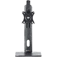 StarTech.com Free Standing Single Monitor Mount, Height Adjustable Monitor Stand, For VESA Mount Displays up to 32 (15lb/7kg), Ergonomic Monitor Stand for Desk, Tilt/Swivel/Rotate, Black - Universal Monitor Stand - Supporto - braccio regolabile - per Mon