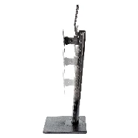 StarTech.com Free Standing Single Monitor Mount, Height Adjustable Monitor Stand, For VESA Mount Displays up to 32 (15lb/7kg), Ergonomic Monitor Stand for Desk, Tilt/Swivel/Rotate, Black - Universal Monitor Stand - Supporto - braccio regolabile - per Mon