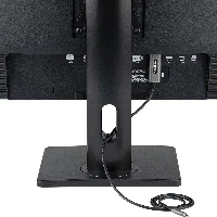 StarTech.com Free Standing Single Monitor Mount, Height Adjustable Monitor Stand, For VESA Mount Displays up to 32 (15lb/7kg), Ergonomic Monitor Stand for Desk, Tilt/Swivel/Rotate, Black - Universal Monitor Stand - Supporto - braccio regolabile - per Mon
