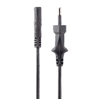 StarTech.com Cavo di Alimentazione CA da 2m, Spina Europlug a C7, 2.5A-250V, 18AWG, Cavo Elettrico di Ricambio per Notebook, Stampanti e Alimentatori per Laptop (752E-2M-POWER-LEAD) - Cavo di alimentazione - Europlug (P) a IEC 60320 C7 - 250 V c.a. V - 2.
