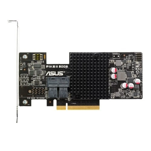 ASUS PIKE II 3008-8i, SAS, Serial ATA II, Serial ATA III, PCI Express, 0, 1, 1E, 10, 12 Gbit/s, LSI SAS 3008, 127 mm