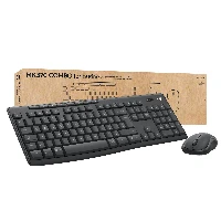 Logitech MK370 Combo for Business, Wireless, RF Wireless + Bluetooth, Membrane, QWERTY, Graphite, Mouse included