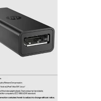 HP USB-C to DisplayPort Adapter G2, 0.12 m, DisplayPort, USB Type-C, Female, Male, 7680 x 4320 pixels