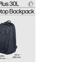 HP Travel Plus 30L 17-inch Laptop Backpack, 330 mm, 200 mm, 500 mm, 1.08 kg, 330 mm, 200 mm