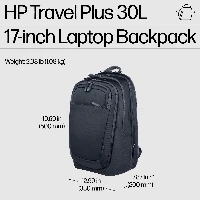 HP Travel Plus 30L 17-inch Laptop Backpack, 330 mm, 200 mm, 500 mm, 1.08 kg, 330 mm, 200 mm