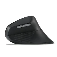 Kensington Pro Fit Ergo MY630 EQ, Right-hand, Vertical design, RF Wireless + Bluetooth + USB Type-A, 2400 DPI, Black