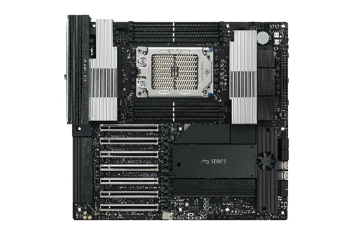 ASUS PRO WS WRX90E-SAGE SE, AMD, Socket sTR5, DDR5-SDRAM, DIMM, Octa-channel, M.2, SATA III, SlimSAS