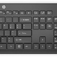 HP 235 Wireless Mouse and Keyboard Combo, Full-size (100%), Wireless, RF Wireless, Membrane, Black, Mouse included