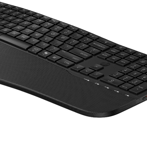 HP 685 Comfort Dual-Mode Keyboard and Mouse Combo, Full-size (100%), Wireless, RF Wireless + Bluetooth, Black, Mouse included