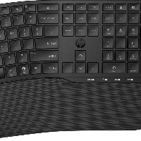 HP 685 Comfort Dual-Mode Keyboard and Mouse Combo, Full-size (100%), Wireless, RF Wireless + Bluetooth, Black, Mouse included