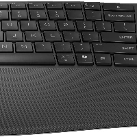 HP 685 Comfort Dual-Mode Keyboard, Full-size (100%), Wireless, RF Wireless + Bluetooth, Membrane, Black