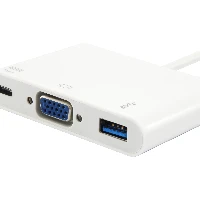 ADATTATORE USB C - VGA - USB A - PD