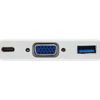 ADATTATORE USB C - VGA - USB A - PD