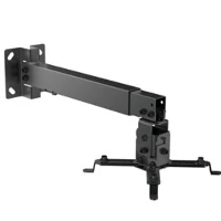 STAFFA PROIETTORE MURO NERA