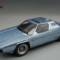 Ferrari 308 GT Bertone Rainbow 1976 metallic ligh blue