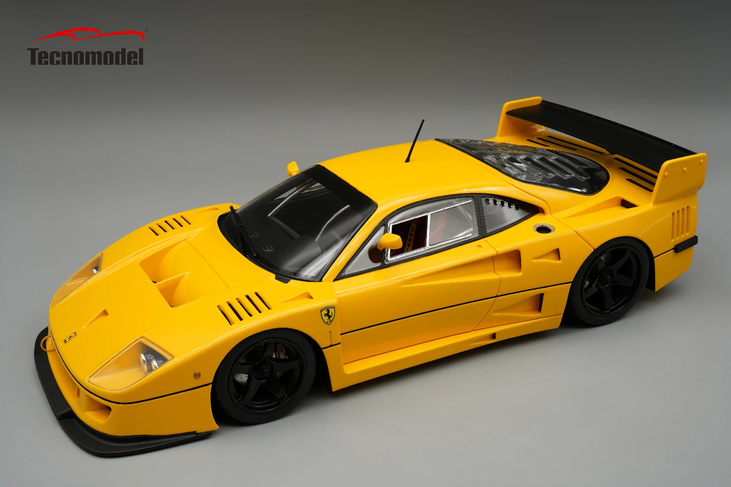 Ferrari F40 LM 1996 Press version Modena Yellow with Black 5 Spoke Rims