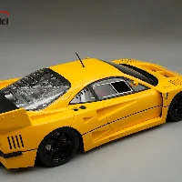Ferrari F40 LM 1996 Press version Modena Yellow with Black 5 Spoke Rims