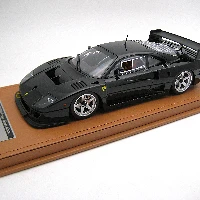 Ferrari F40 LM 1996 Press Version Gloss Black with 5 Spoke silver Rims