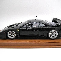 Ferrari F40 LM 1996 Press Version Gloss Black with 5 Spoke silver Rims