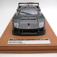 Ferrari F40 LM 1996 Press Version Gloss Black with 5 Spoke silver Rims