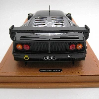Ferrari F40 LM 1996 Press Version Gloss Black with 5 Spoke silver Rims