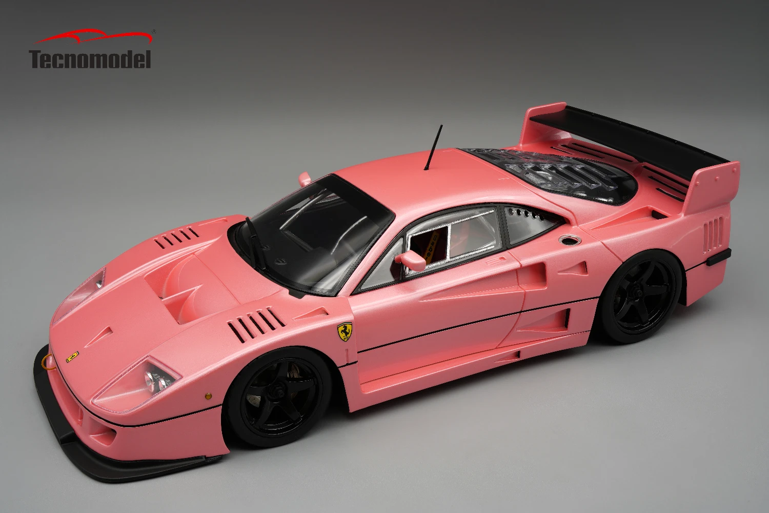 Ferrari F40 LM 1996 Press Version Metallic Pink Colour with 5 Spoke black wheels