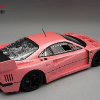 Ferrari F40 LM 1996 Press Version Metallic Pink Colour with 5 Spoke black wheels