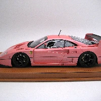 Ferrari F40 LM 1996 Press Version Metallic Pink Colour with 5 Spoke black wheels