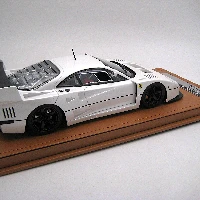 Ferrari F40 LM 1996 Pearl Metallic White with 5 Spoke Black Rims