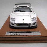 Ferrari F40 LM 1996 Pearl Metallic White with 5 Spoke Black Rims